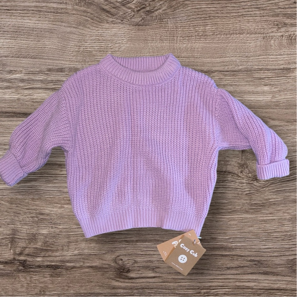 Girls lilac Purple knit Sweater
